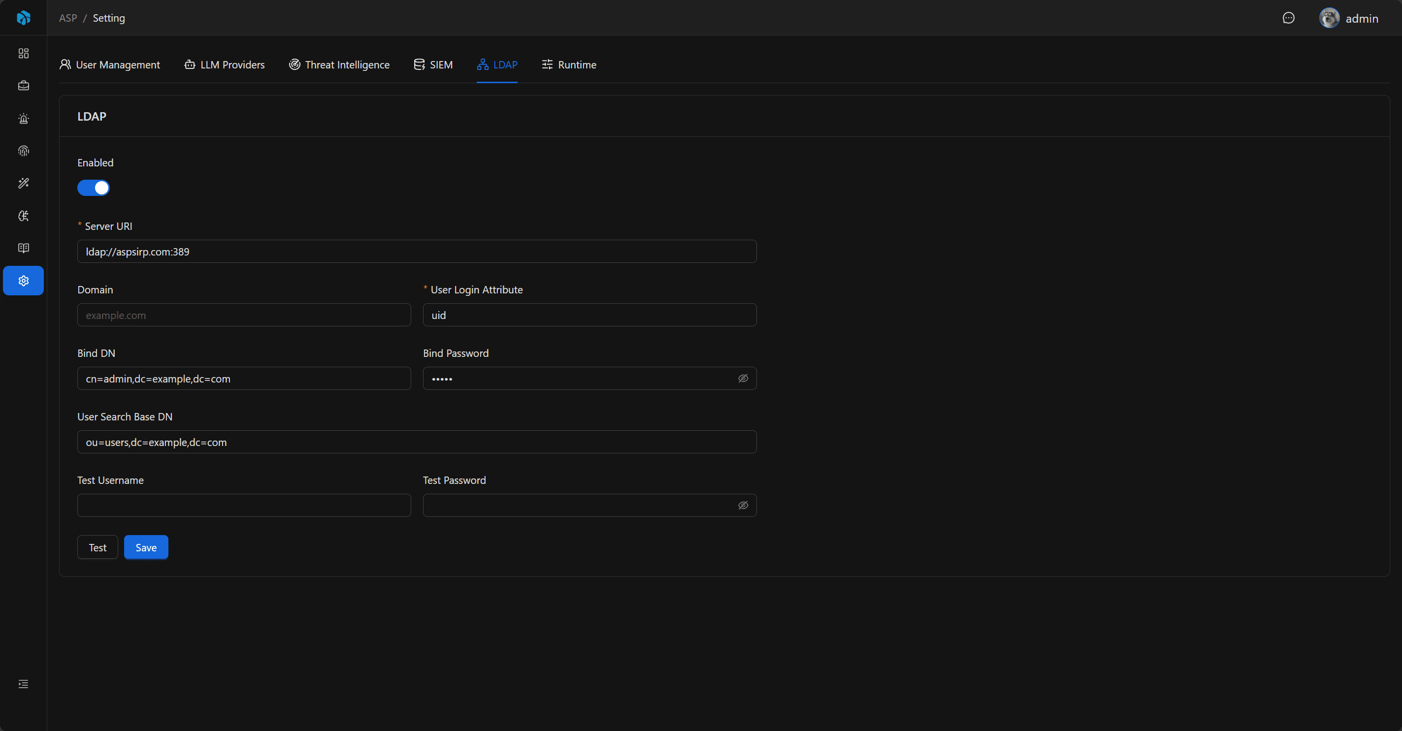 LDAP Settings