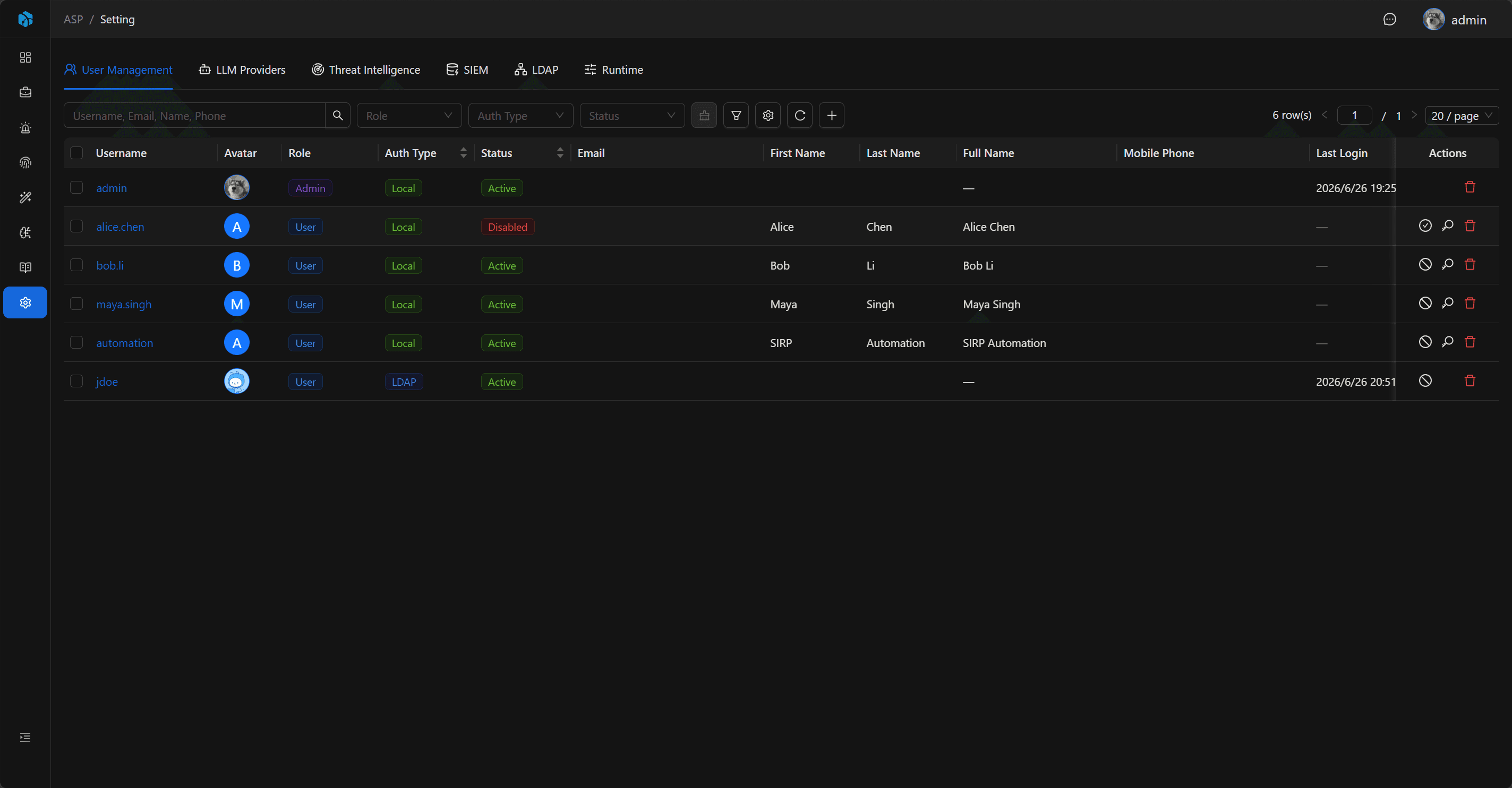 System Settings