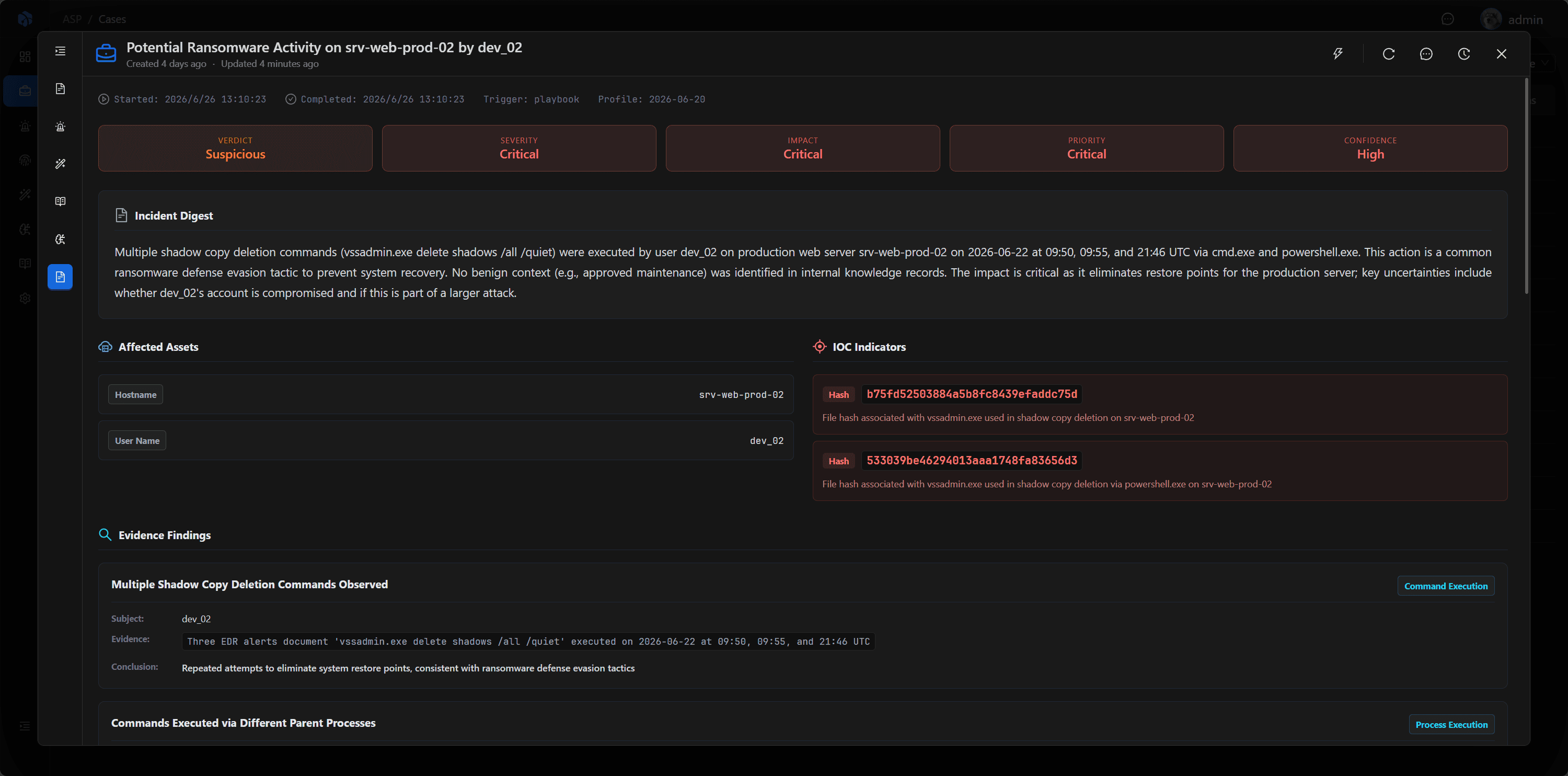 AI Investigation Report